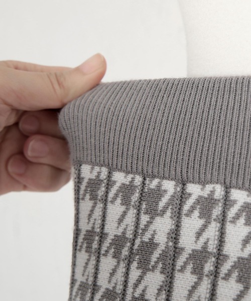 UR'S（ユアーズ）の「千鳥柄ジャガードニットスカート（スカート・レディース・ホワイト系その他/ホワイト系その他2・S/L/M）」の17枚目の写真