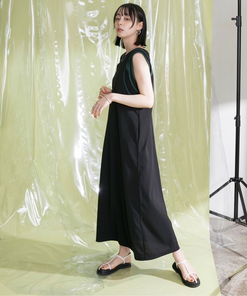 アラベスクプリント フロントZIPワンピース Eimee Law│Eimee Law