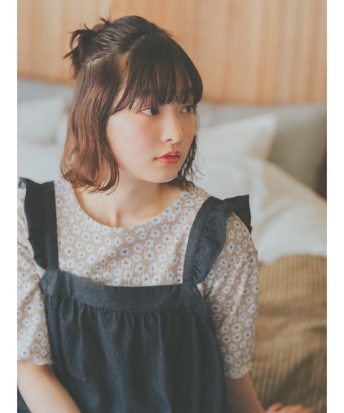 ehka sopo（エヘカソポ）の「前後2WAYデニムフリルジャンスカ（ワンピース・レディース・ネイビー/ブルー/ブラック・F）」の8枚目の写真