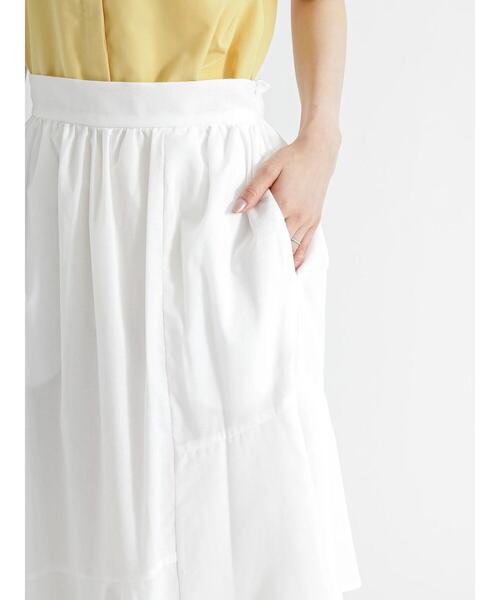 Te chichi（テチチ）の「イレギュラーティアードマキシスカート（スカート・レディース・オレンジ/ブラック/オフホワイト・F）」の22枚目の写真