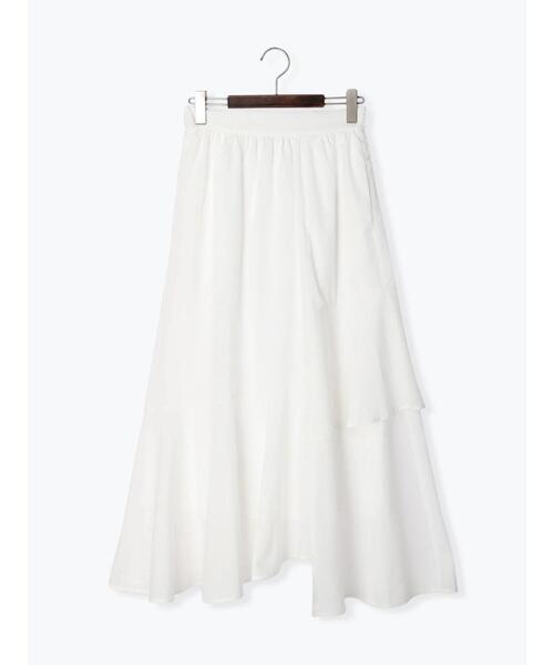 Te chichi（テチチ）の「イレギュラーティアードマキシスカート（スカート・レディース・オレンジ/ブラック/オフホワイト・F）」の19枚目の写真