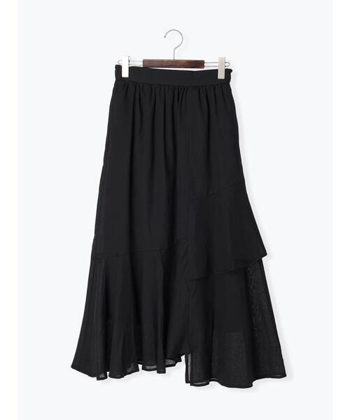 Te chichi（テチチ）の「イレギュラーティアードマキシスカート（スカート・レディース・オレンジ/ブラック/オフホワイト・F）」の18枚目の写真