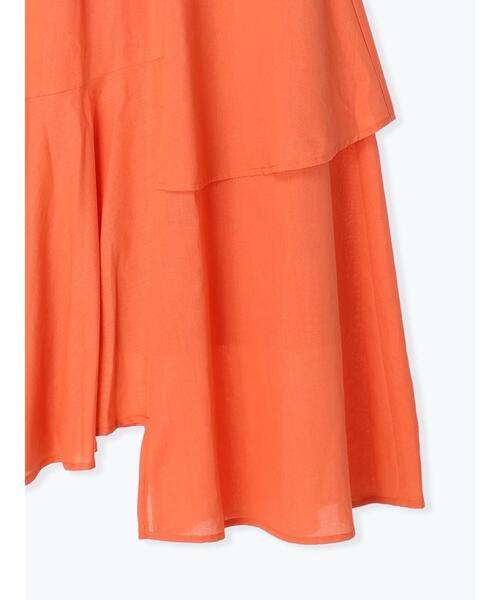 Te chichi（テチチ）の「イレギュラーティアードマキシスカート（スカート・レディース・オレンジ/ブラック/オフホワイト・F）」の13枚目の写真