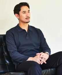 green label relaxing | 【WEB限定】JUSTFIT ポリエステル カラー ニット Ⅱ(ポロシャツ)