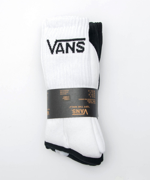 DEVICE（デバイス）の「【 VANS 】 CLASSIC CREW SOCKS クラシック ソックス 3足組 靴下 VN000XRZ VN000XSE（ソックス/靴下・メンズ・ブラック/その他・MEDIUM）」の3枚目の写真