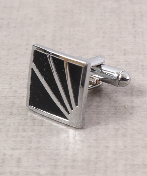 FUNALIVE(ファンアライブ)の「K SELECT シンプル オニキス カフス ネクタイピン セット(ネクタイピン・メンズ・シルバー/シルバー系・FREE)」の7枚目の写真