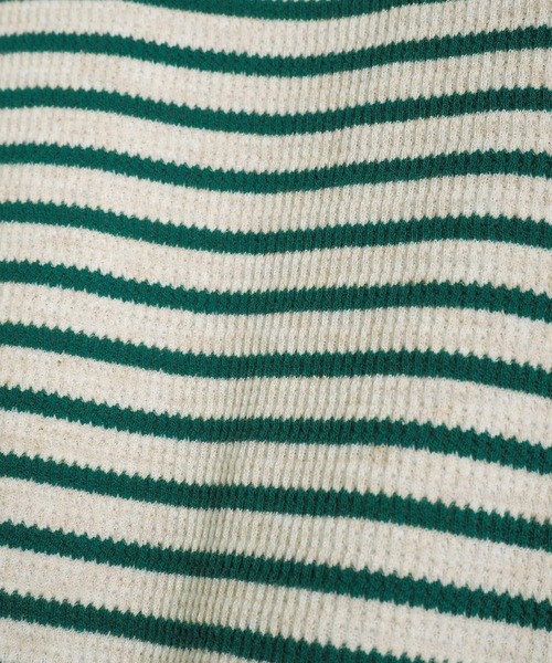 Crisp（クリスプ）の「ボーダーメロウTシャツ（Tシャツ/カットソー・レディース・ブラウン/グリーン/ネイビー・FREE）」の21枚目の写真