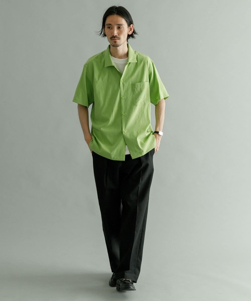 URBAN RESEARCH(アーバンリサーチ)の「『Sサイズあり』フィブリルボックスシャツ(シャツ/ブラウス・メンズ・ライトグレー/チャコールグレー/ネイビー/グリーン・MEDIUM/SMALL/LARGE)」の6枚目の写真