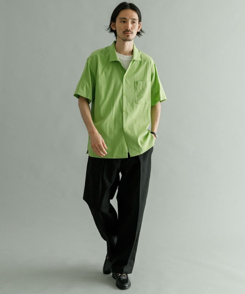 URBAN RESEARCH(アーバンリサーチ)の「『Sサイズあり』フィブリルボックスシャツ(シャツ/ブラウス・メンズ・ライトグレー/チャコールグレー/ネイビー/グリーン・MEDIUM/SMALL/LARGE)」の7枚目の写真