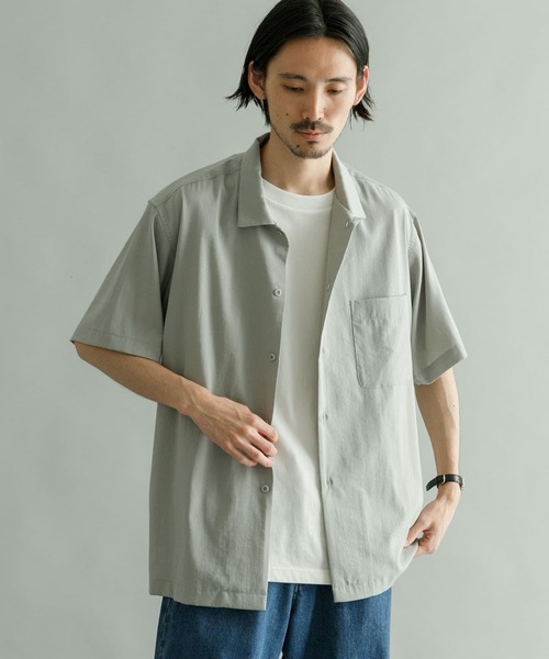 URBAN RESEARCH(アーバンリサーチ)の「『Sサイズあり』フィブリルボックスシャツ(シャツ/ブラウス・メンズ・ライトグレー/チャコールグレー/ネイビー/グリーン・MEDIUM/SMALL/LARGE)」の9枚目の写真