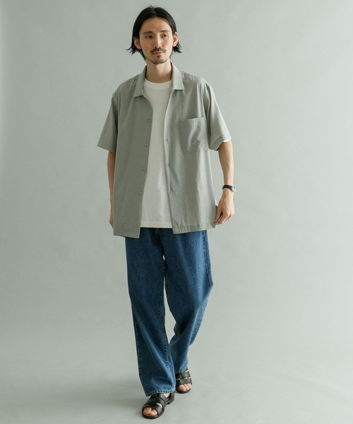 URBAN RESEARCH(アーバンリサーチ)の「『Sサイズあり』フィブリルボックスシャツ(シャツ/ブラウス・メンズ・ライトグレー/チャコールグレー/ネイビー/グリーン・MEDIUM/SMALL/LARGE)」の10枚目の写真