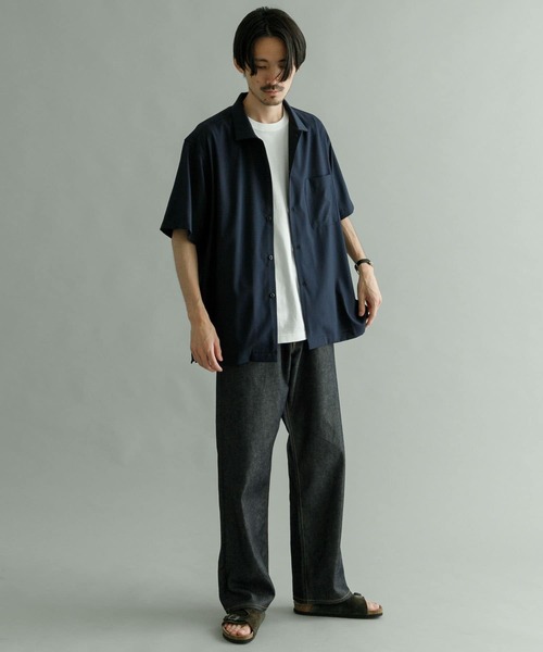 URBAN RESEARCH(アーバンリサーチ)の「『Sサイズあり』フィブリルボックスシャツ(シャツ/ブラウス・メンズ・ライトグレー/チャコールグレー/ネイビー/グリーン・MEDIUM/SMALL/LARGE)」の19枚目の写真