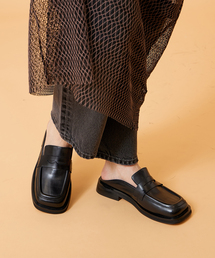 【Mollini】ブラックレザー ローファー 【38サイズ】 Mollini（モリーニ）の「【MOLLINI /モリーニ】ローファー