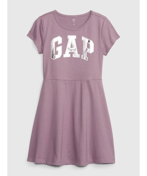 GAP(ギャップ)の「GAPロゴ ジャージーワンピース (キッズ)(ワンピース・キッズ・ワイン/ネイビー・S/M/L/XL/XXL/XS)」の1枚目の写真