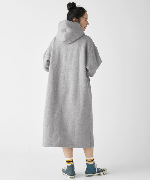 KRIFF MAYER Lady's Collection（クリフメイヤーレディースコレクション）の「裏起毛杢スウェットワンピース（ワンピース・レディース・グレー/ブラウン/カラフル/チャコール/オートミール・MEDIUM/LARGE）」の7枚目の写真
