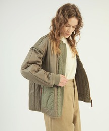 ミリタリー」に該当するノーカラージャケットファッション通販