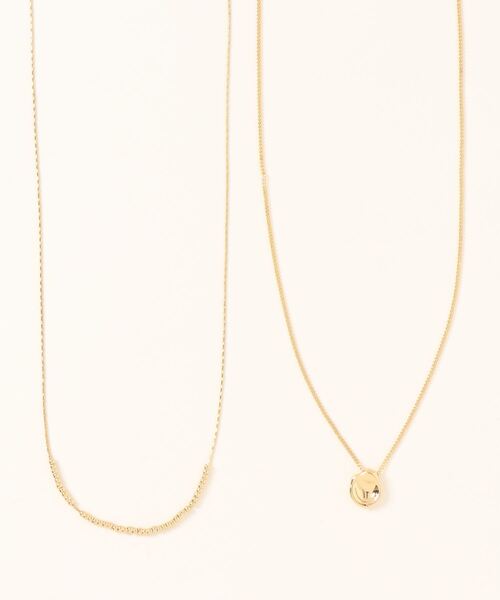 AMERICAN HOLIC(アメリカンホリック)の「メタルトップ&ボールスライドチェーンSETネックレス(ネックレス・レディース・ゴールド/シルバー・FREE)」の5枚目の写真