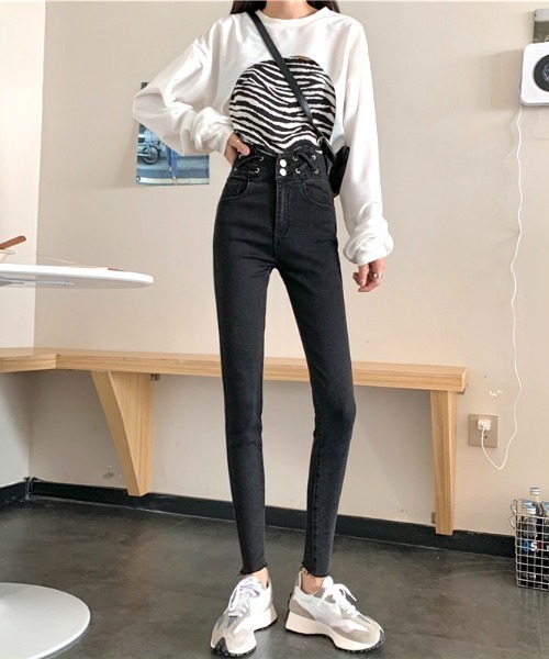 ❤️RUMINOです❤️美品♡GUCCIスキニーデニム セール】クロスループスキニーデニム（デニムパンツ）｜LADY LIKE