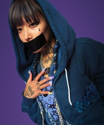 GALFY-染め染めわんちゃんボロボロパーカー