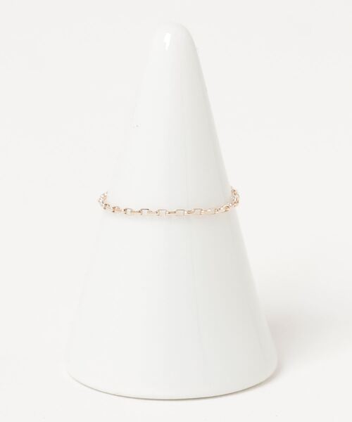 Canal 4℃(カナルヨンドシー)の「【earjoy】K10ピンクゴールド チェーンリング(リング・レディース・ピンクゴールド・#14/#12)」の6枚目の写真