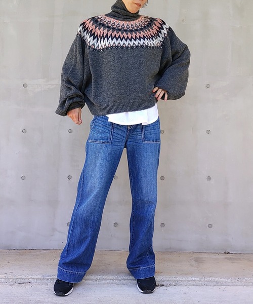 セール】ノルディックタートルニット（ニット/セーター）｜Q（キュー