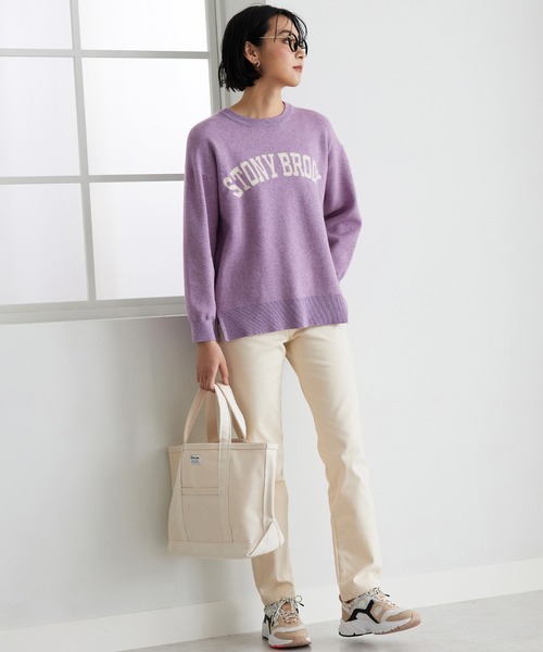 BELLUNA（ベルーナ）の「静電防止蓄熱綿サテンカラーパンツ股下６９cm（その他パンツ・レディース・サンドベージュ/パープル系その他/オフホワイト/マスタード/グリーン/ブラック/レッド系その他/モカ/キャメル/モスグリーン/パープル/イエロー系その他・LARGE/X-LARGE/MEDIUM/SMALL）」の16枚目の写真