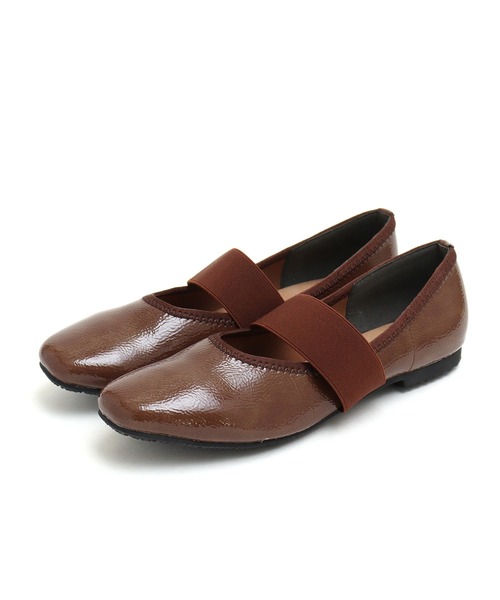 grandfleur(グランドフルール)の「太めベルト スクエアトゥフラットパンプス(パンプス・レディース・グリーン/ブラック/ブラウン・25.5cm/25.0cm/24.5cm/26.5cm/23.0cm/22.5cm/26.0cm/23.5cm/24.0cm)」の15枚目の写真