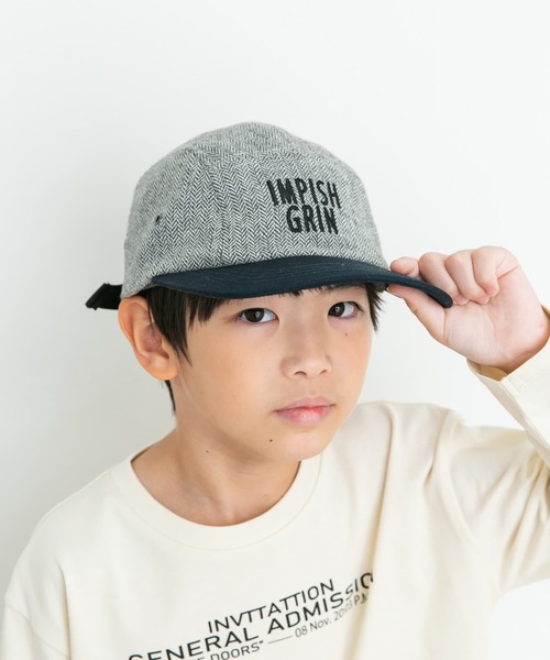 URBAN RESEARCH DOORS（アーバンリサーチドアーズ）の「ヘリンボーン配色ロゴキャップ(KIDS)（キャップ・キッズ・グレー系その他・ONE）」の2枚目の写真