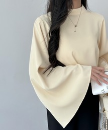 ECLIN | ハイネックフレアスリーブブラウス(シャツ/ブラウス)