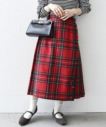 O'NEIL of DUBLIN | O'NEIL OF DUBLIN: コンビ キルト スカート 23AW (73cm)(スカート)
