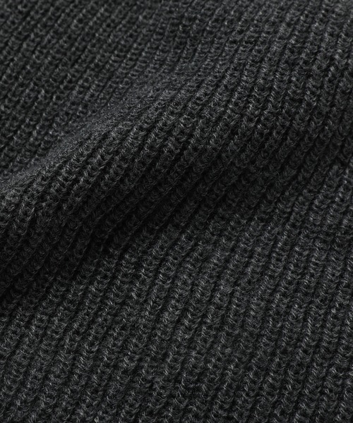 MSG（エムエスジー）の「ワンポイント刺繍スカルキャップビーニー　ニット帽（ニットキャップ/ビーニー・メンズ・チャコール/ブラック/グレー・F）」の9枚目の写真