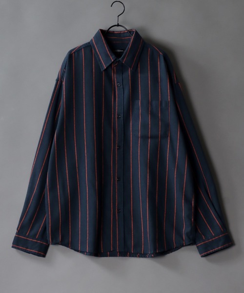 SITRY(シトリー)の「Oversize check shirt/オーバーサイズ チェックシャツ(シャツ/ブラウス・メンズ・ストライプ/ブルー/ネイビー/ブラウン/グレー/ダークネイビー/ブラック/レッド/ワイン/ベージュ/グレー系その他/ブラック系その他/ブルー系その他/チャコール/ホワイト系その他/アイボリー/ブルー系その他2/ブラウン系その他・L/M)」の18枚目の写真