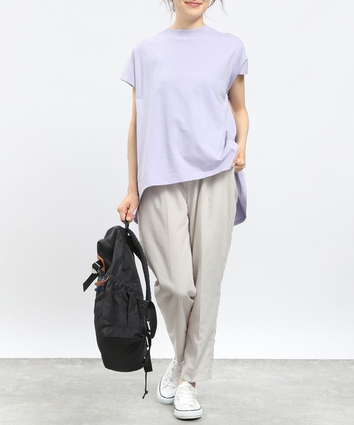 GLOBAL WORK Smile Seed Store（グローバルワーク スマイルシードストア）の「軽やかイージーテーパードパンツ/ 175903（その他パンツ・レディース・ブルー系その他/グリーン/アイボリー/カーキ/ブラック/チェック・SMALL/LARGE/MEDIUM/X-LARGE）」の11枚目の写真