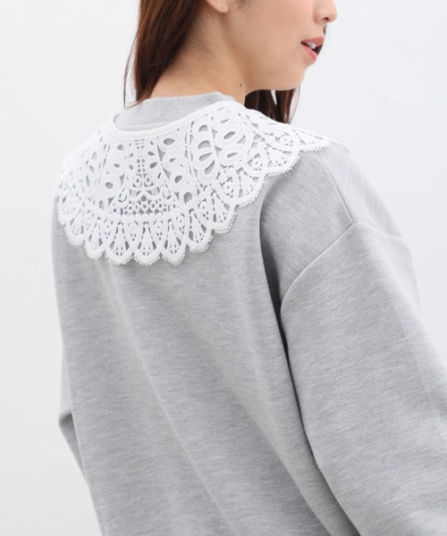 Honeys（ハニーズ）の「付け衿／レース（付け襟・レディース・ブラック/ホワイト・FREE）」の5枚目の写真