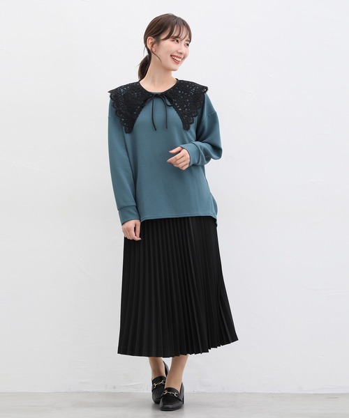 Honeys（ハニーズ）の「付け衿／レース（付け襟・レディース・ブラック/ホワイト・FREE）」の6枚目の写真