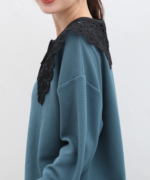 Honeys（ハニーズ）の「付け衿／レース（付け襟・レディース・ブラック/ホワイト・FREE）」の8枚目の写真