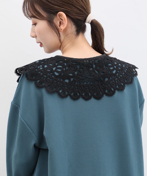 Honeys（ハニーズ）の「付け衿／レース（付け襟・レディース・ブラック/ホワイト・FREE）」の9枚目の写真