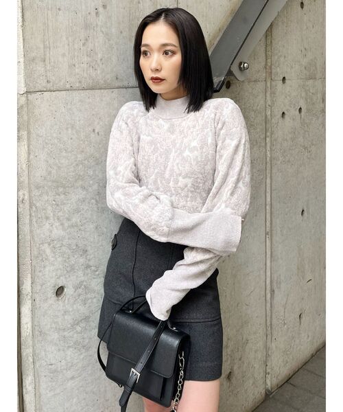 MURUA（ムルーア）の「ウールライクミニスカート（スカート・レディース・ブラウン/ダークグレー・1/2）」の21枚目の写真