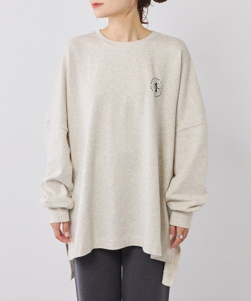 PUAL CE CIN(ピュアルセシン)の「ニューヨークフォトプリントプルオーバー(Tシャツ/カットソー・レディース・オートミール/キャメル・FREE)」の14枚目の写真