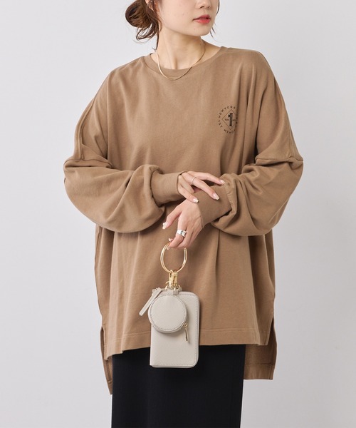 PUAL CE CIN(ピュアルセシン)の「ニューヨークフォトプリントプルオーバー(Tシャツ/カットソー・レディース・オートミール/キャメル・FREE)」の9枚目の写真