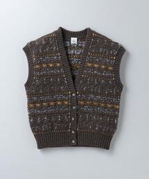 6（ロク）の「＜6(ROKU)＞フェアアイル ニット ベスト（ベスト）」 - WEAR