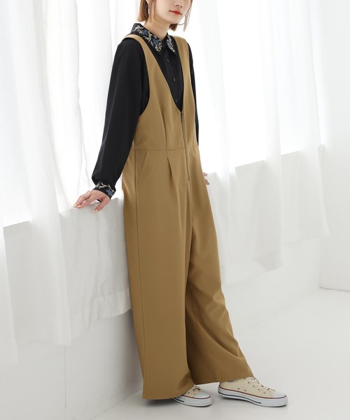 osharewalker（オシャレウォーカー）の「『オリジナル刺繍カラーシャツ』（シャツ/ブラウス・レディース・ブラック/オフホワイト・1/2）」の11枚目の写真