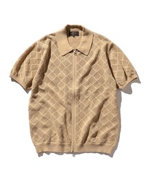 BEAMS PLUS | BEAMS PLUS / メッシュ ジップ ニット ポロシャツ(ポロシャツ)