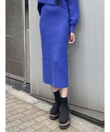 MURUA | バックスリットニットナロースカート(スカート)