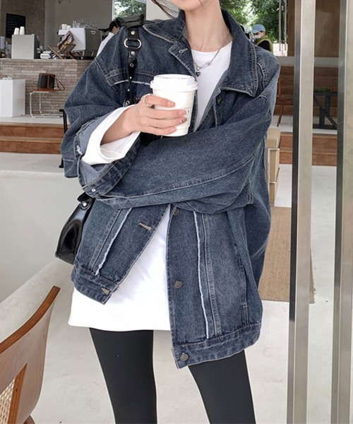 ANOTHER S（アナザーエス）の「ライン入りデニムジャケット