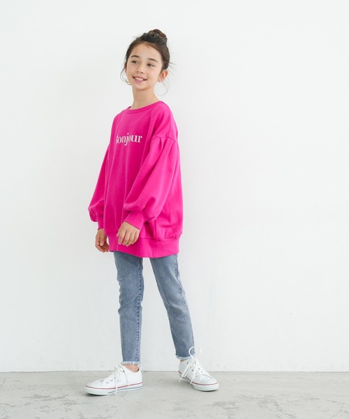 coca（coca）（コカ）の「キッズ デニム裾カットオフスキニーパンツ（デニムパンツ・キッズ・ブルー・110/120/130/140）」の6枚目の写真