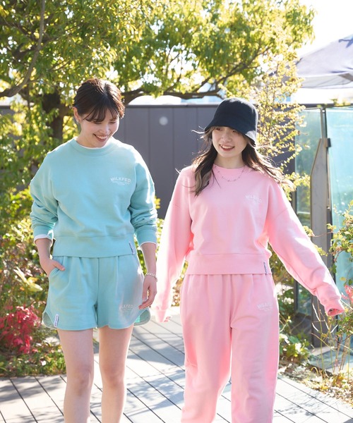 MILKFED.（ミルクフェド）の「DAILY SWEAT PANTS（スウェットパンツ・レディース・ブラック/ライトピンク/オートミール/ライトグリーン・S/M）」の7枚目の写真