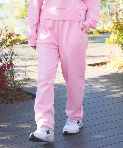 MILKFED.（ミルクフェド）の「DAILY SWEAT PANTS（スウェットパンツ・レディース・ブラック/ライトピンク/オートミール/ライトグリーン・S/M）」の22枚目の写真
