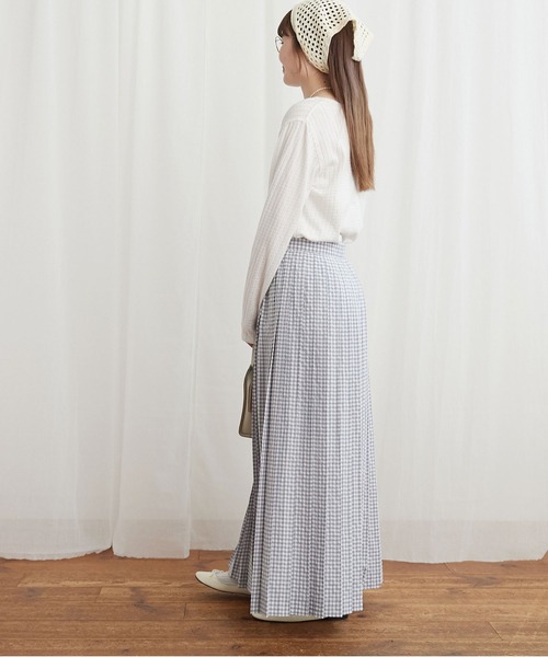 fig Ｌondon（フィグロンドン）の「_eyelet tereko long sleeve（Tシャツ/カットソー・レディース・ブラック/ホワイト・FREE）」の7枚目の写真