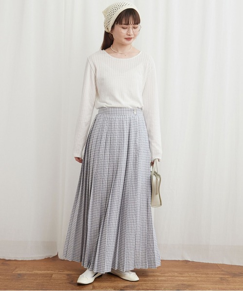 fig Ｌondon（フィグロンドン）の「_eyelet tereko long sleeve（Tシャツ/カットソー・レディース・ブラック/ホワイト・FREE）」の9枚目の写真